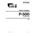 TEAC P-500 Instrukcja Serwisowa