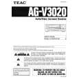 TEAC AG-V3020 Instrukcja Obsługi