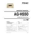 TEAC AG-H550 Instrukcja Serwisowa