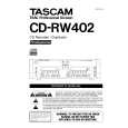 TEAC CD-RW402 Instrukcja Obsługi