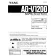 TEAC AG-V1200 Instrukcja Obsługi