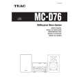 TEAC MC-D76 Instrukcja Obsługi