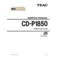 TEAC CD-P1850 Instrukcja Serwisowa