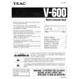 TEAC V600 Instrukcja Obsługi