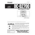 TEAC DC-D2700 Instrukcja Obsługi