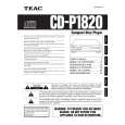 TEAC CD-P1820 Instrukcja Obsługi