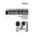 TEAC X300 Instrukcja Obsługi
