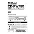 TEAC CD-RW750 Instrukcja Obsługi