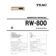 TEAC RW-800 Instrukcja Serwisowa