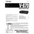 TEAC V870 Instrukcja Obsługi