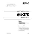 TEAC AG-370 Instrukcja Serwisowa