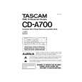 TEAC CD-A700 Instrukcja Obsługi