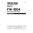 TEAC FW1804 Instrukcja Obsługi