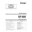TEAC GF-600 Instrukcja Serwisowa