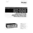 TEAC BX-500 Instrukcja Obsługi