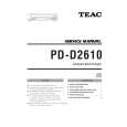 TEAC PD-D2610 Instrukcja Serwisowa