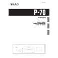 TEAC P-70 Instrukcja Obsługi