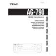 TEAC AG-790 Instrukcja Obsługi