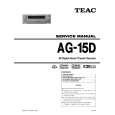 TEAC AG-15D Instrukcja Serwisowa