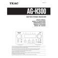 TEAC AG-H300 Instrukcja Obsługi