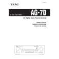 TEAC AG-7D Instrukcja Obsługi