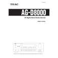 TEAC AG-D8000 Instrukcja Obsługi