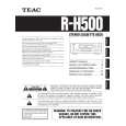 TEAC RH500 Instrukcja Obsługi