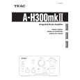 TEAC A-H300MII Instrukcja Obsługi