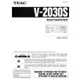 TEAC V2030S Instrukcja Obsługi