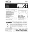 TEAC VRDS7 Instrukcja Obsługi
