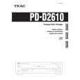TEAC PDD2610 Instrukcja Obsługi
