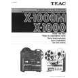 TEAC X1000M Instrukcja Obsługi