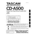 TEAC CD-A500 Instrukcja Obsługi