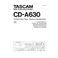 TEAC CD-A630 Instrukcja Obsługi