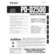 TEAC PD-D2500 Instrukcja Obsługi