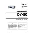 TEAC DV50 Instrukcja Serwisowa