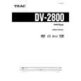 TEAC DV-2800 Instrukcja Obsługi
