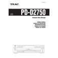 TEAC PD-D2750 Instrukcja Obsługi