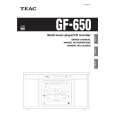 TEAC GF650 Instrukcja Obsługi