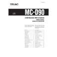TEAC MC-D90 Instrukcja Obsługi