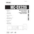 TEAC MCDX220I Instrukcja Obsługi