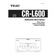 TEAC CR-L600 Instrukcja Obsługi