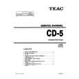 TEAC CD5 Instrukcja Serwisowa