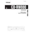 TEAC CD-RW880 Instrukcja Obsługi
