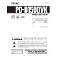 TEAC PD-D1500VK Instrukcja Obsługi