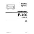 TEAC P700 Instrukcja Serwisowa