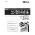 TEAC X2000R Instrukcja Obsługi