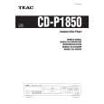 TEAC CD-P1850 Instrukcja Obsługi